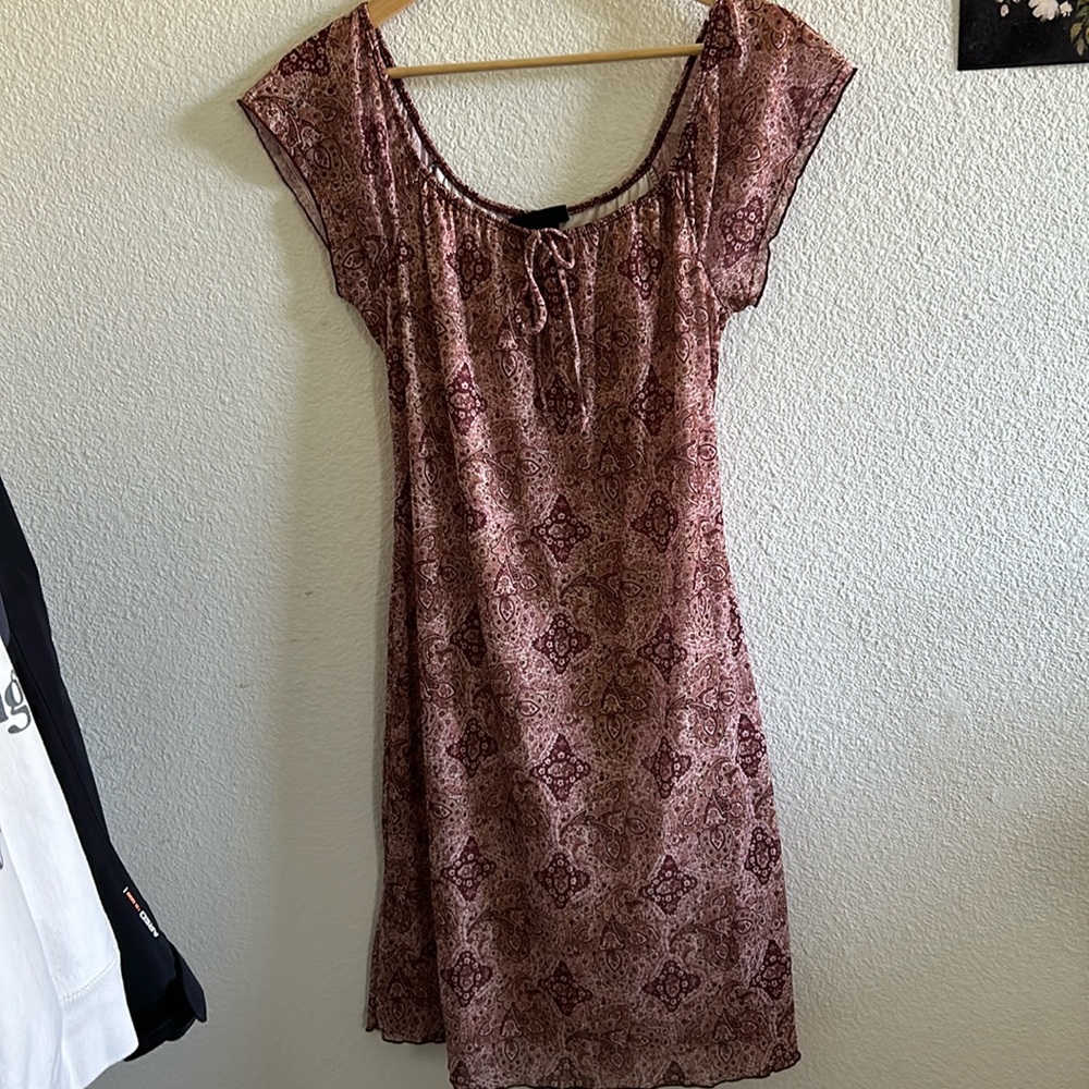 Vintage no boundaries paisley print dress